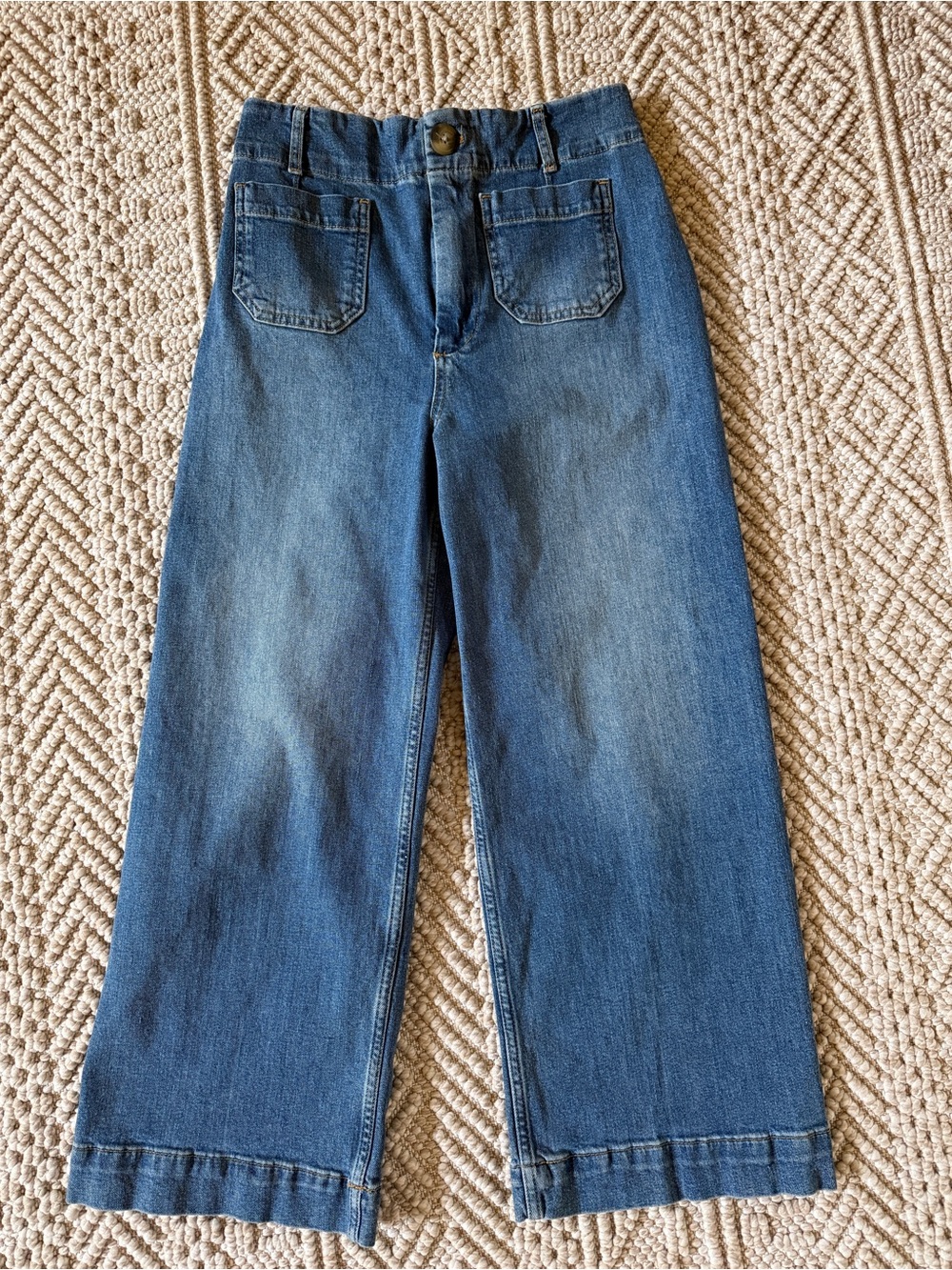 Anthropologie Pilcro Skipper Wide-Leg Denim Jeans